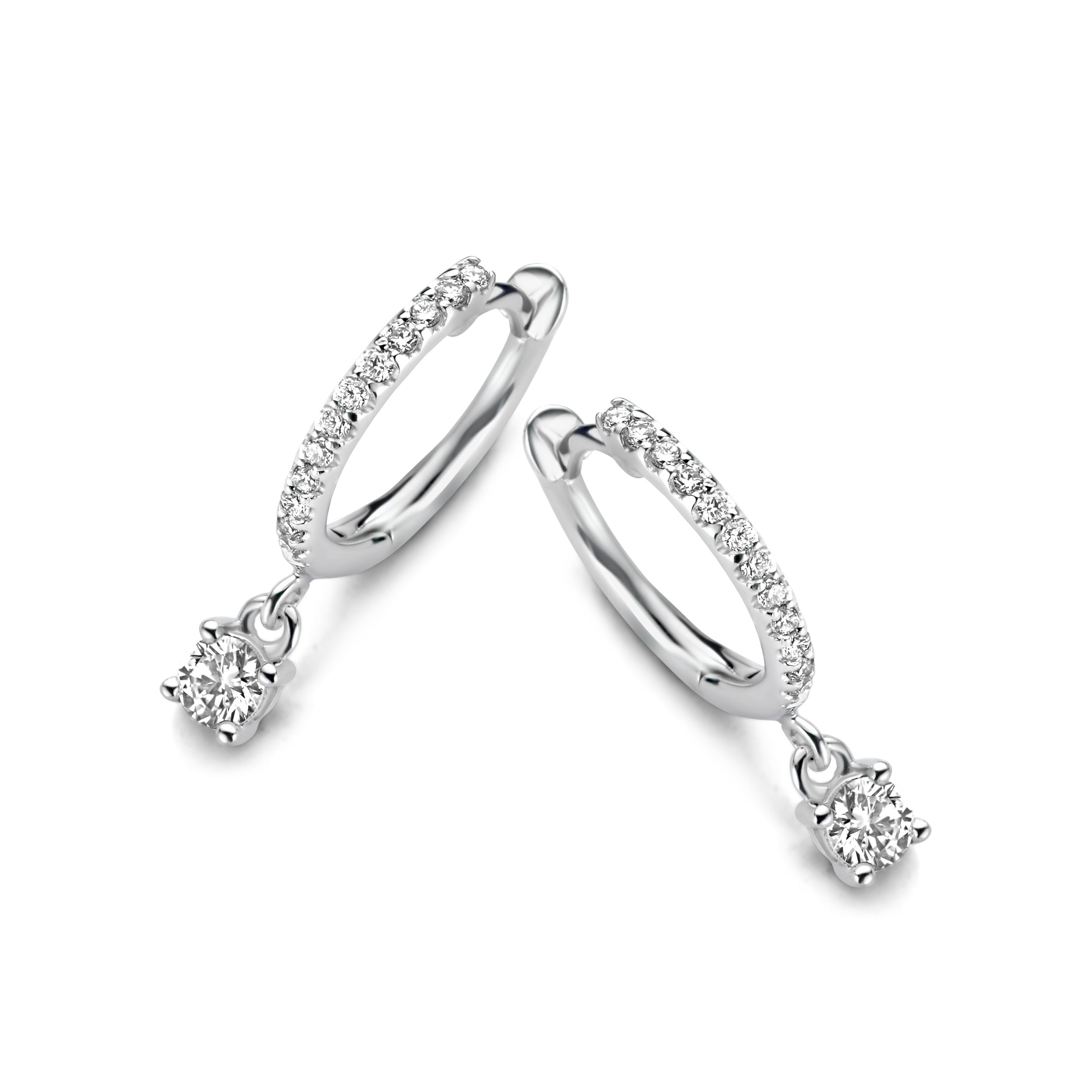 créoles ischia basics, diamants, or blanc