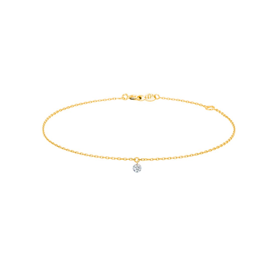 bracelet 360° 0.07ct, or jaune