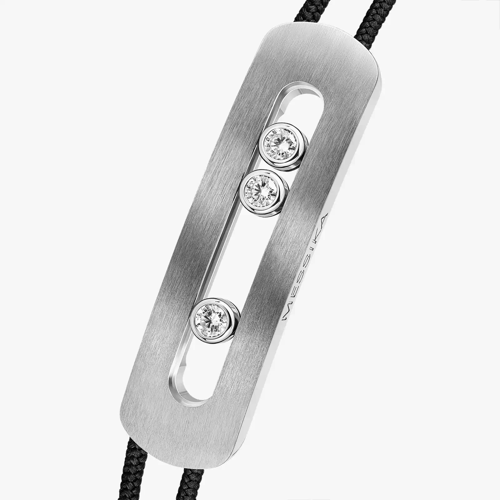 bracelet move xl cordon noir, titanium graphite