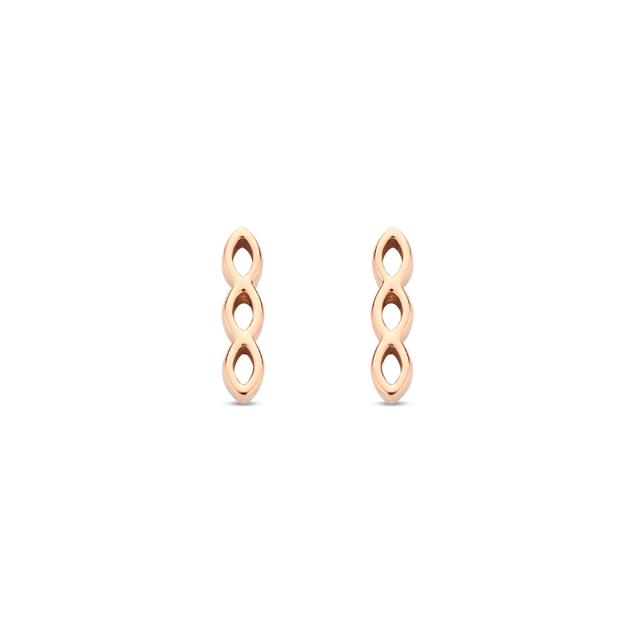 puces d'oreilles ischia basics, or rose
