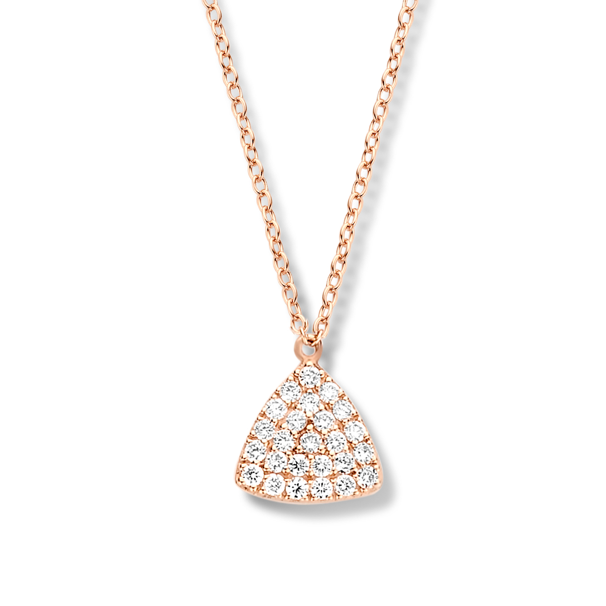 collier eolo diamants, or rose