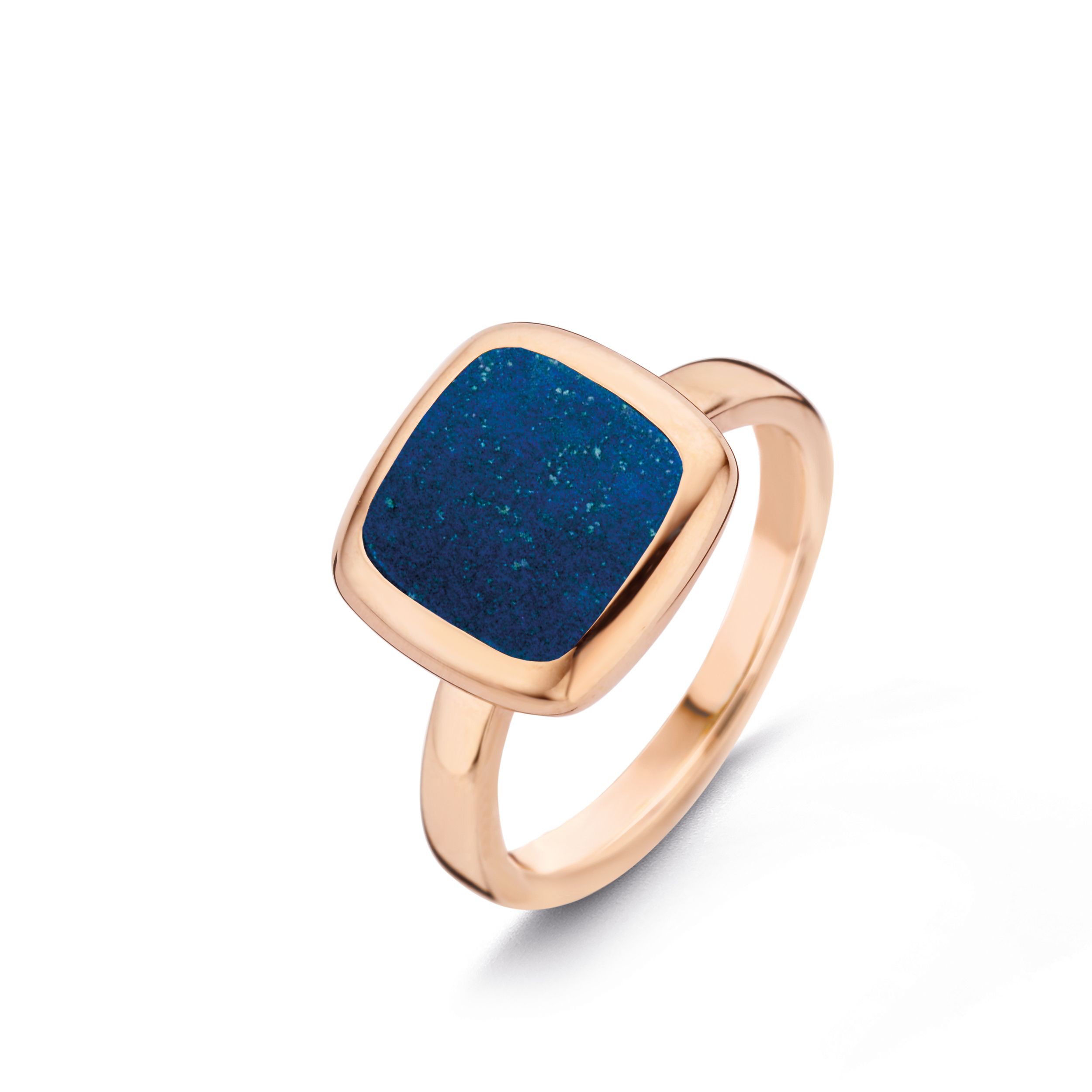 bague pantelleria lapis lazuli, or rose, t 54