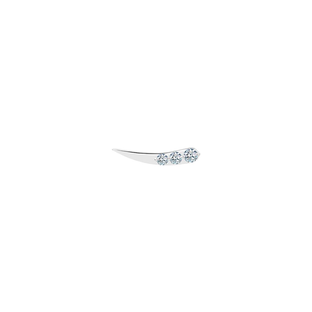 puce d'oreille stardust, or blanc