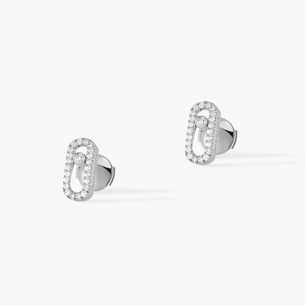 puces d'oreilles move uno, or blanc
