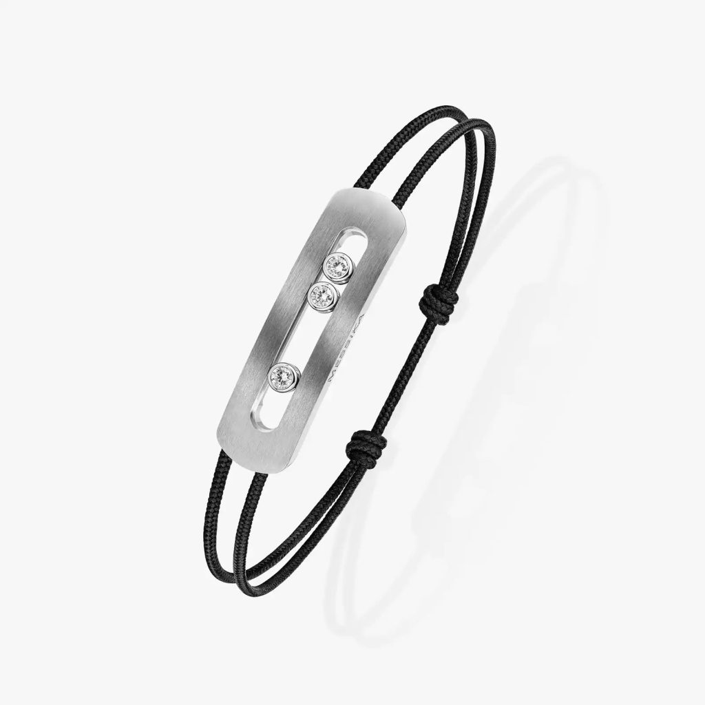 bracelet move xl cordon noir, titanium graphite
