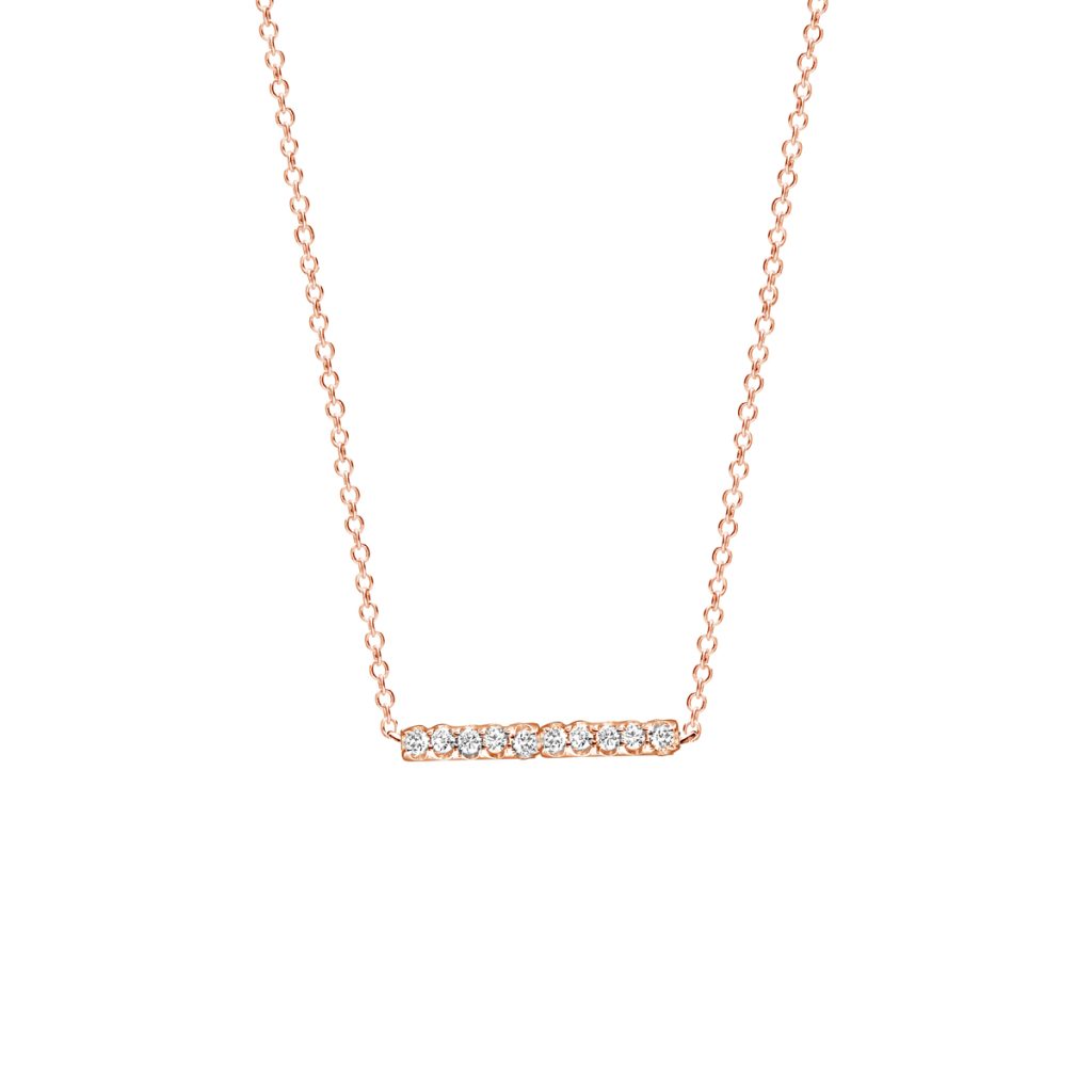 collier ischia basics diamants, or rose