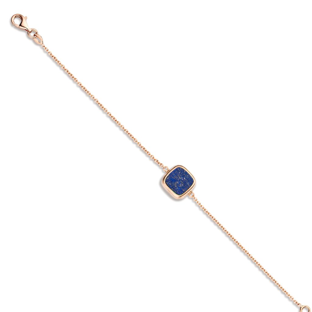 bracelet pantelleria lapis lazuli, or rose