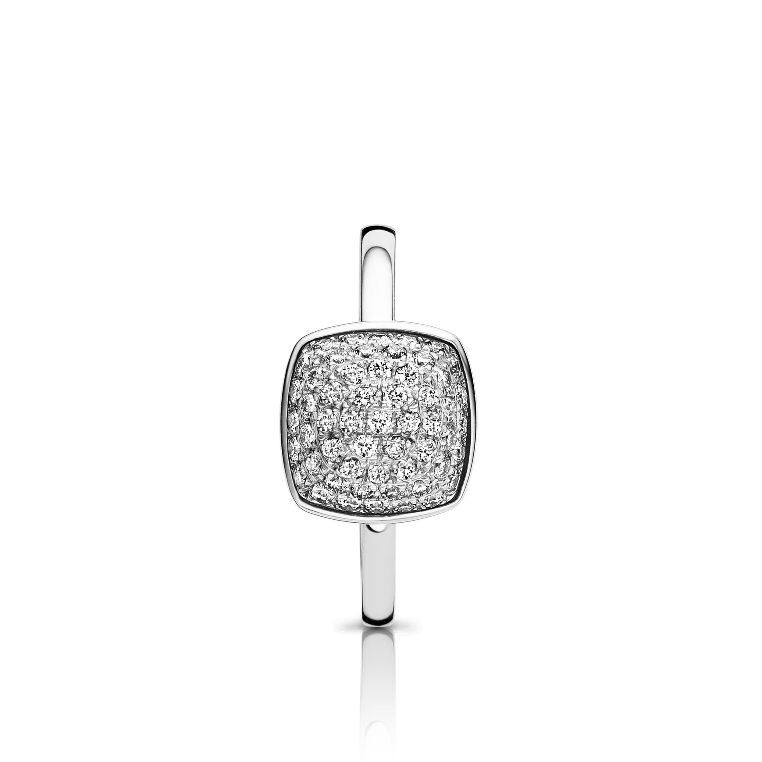 bague vulsini pavée diamants, or blanc, t 53