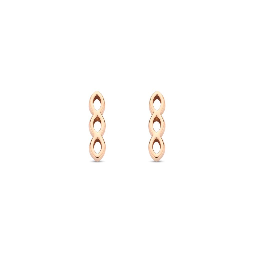 puces d'oreilles ischia basics, or rose
