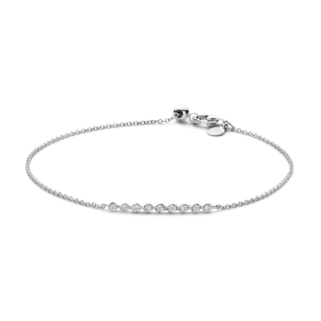bracelet ischia diamants, or blanc