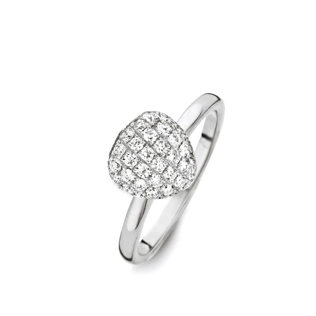 bague vulsini troïdia, diamants, or blanc, t 54