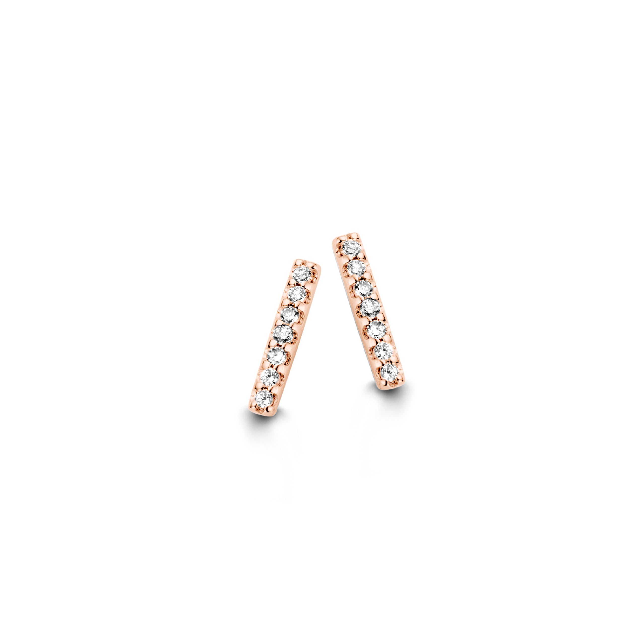 puces d'oreilles ischia basics, or rose