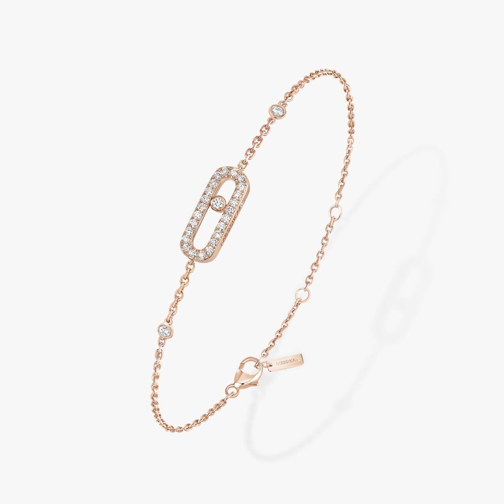 bracelet move uno pavé, or rose