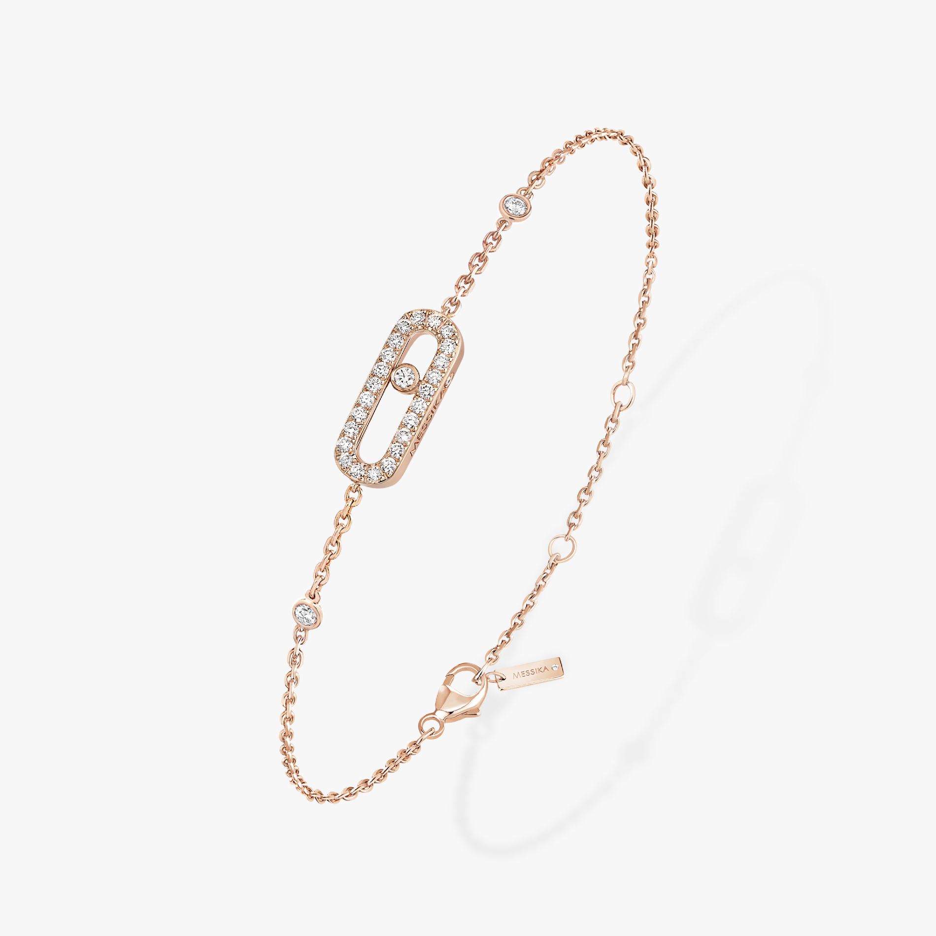 bracelet move uno pavé, or rose