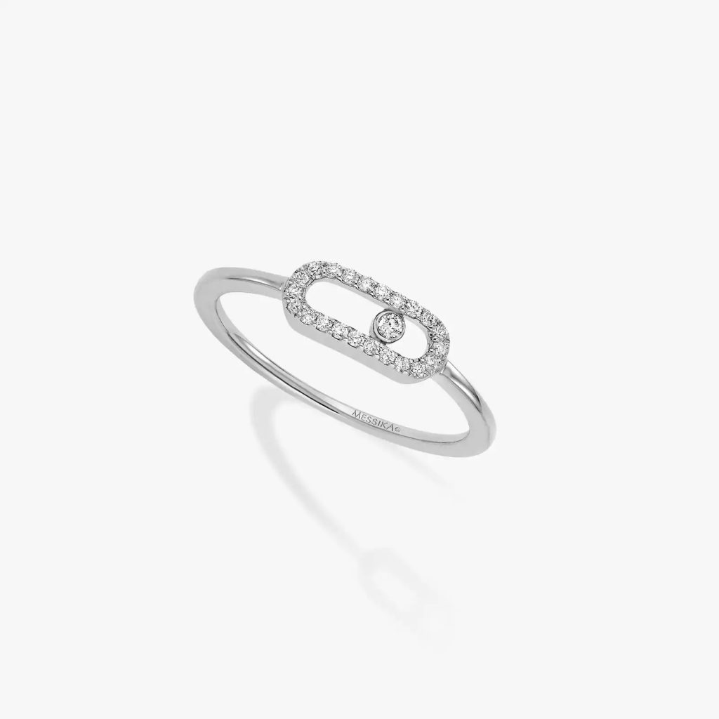 bague move uno, or blanc, t 52