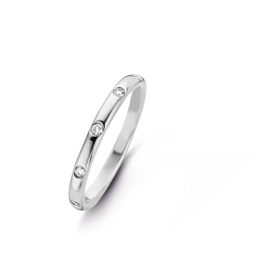 alliance ischia basics diamants, or blanc, t 54