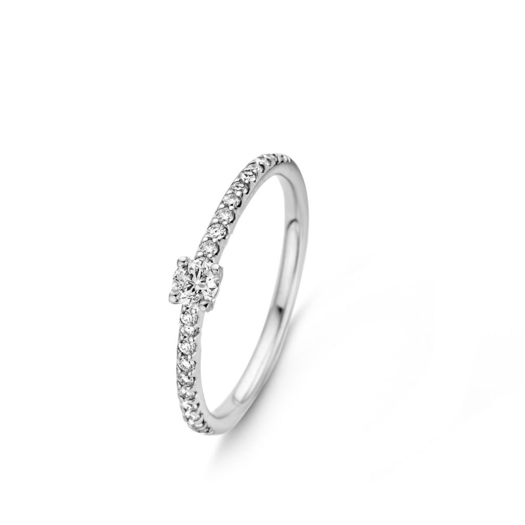 solitaire salina diamants gm, or blanc, t 54