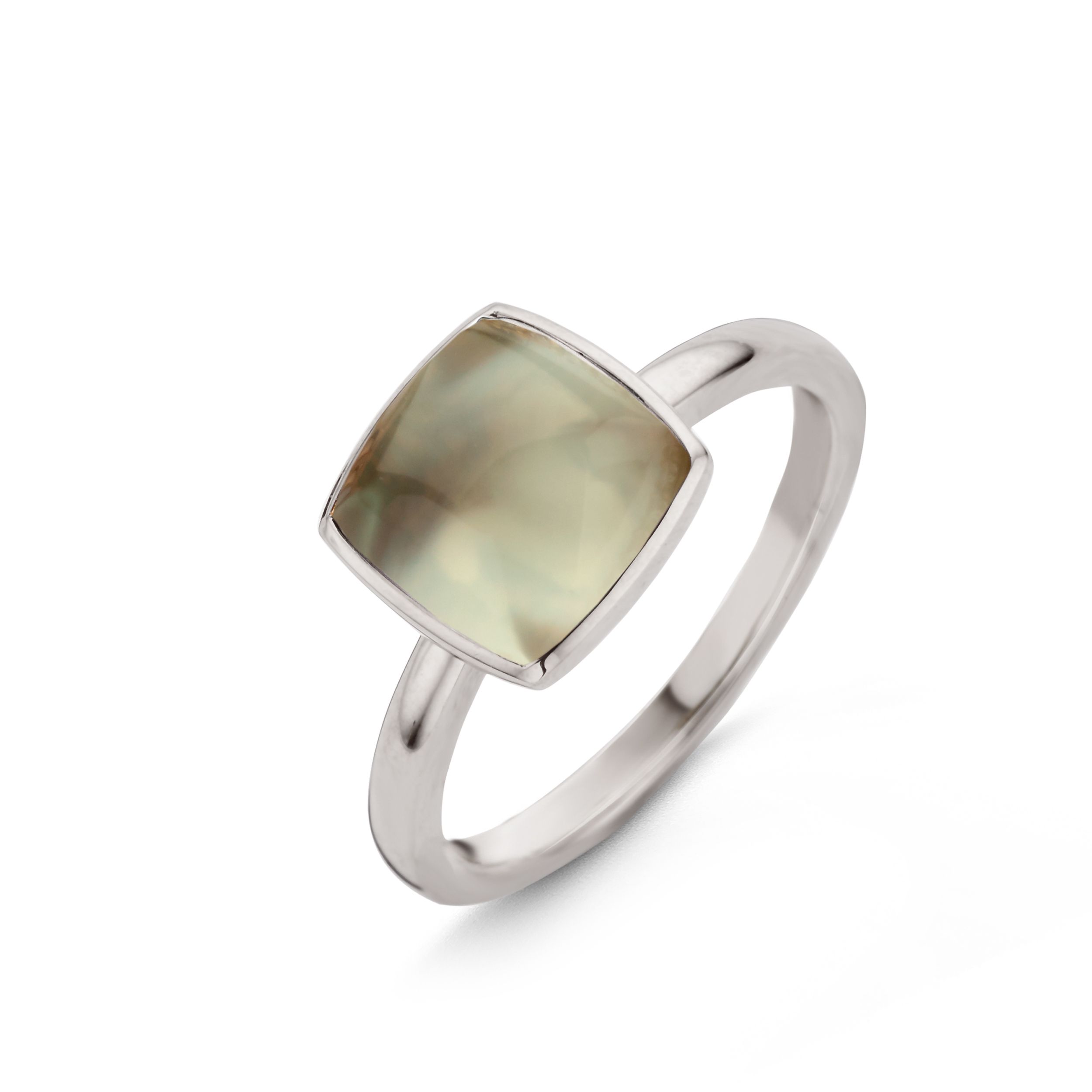 bague dream prasiolite, or blanc, t 54