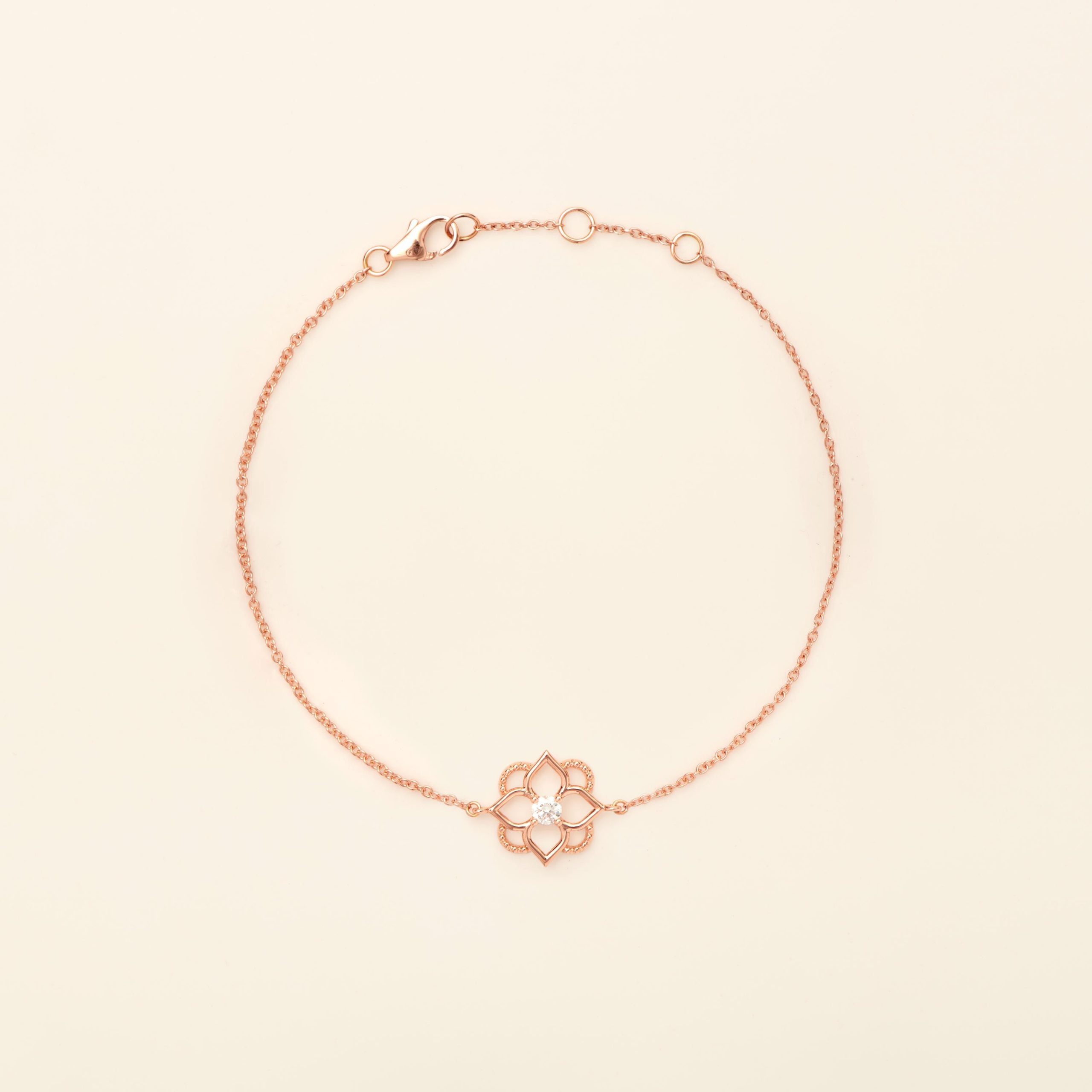bracelet mini giardino diamant, or rose