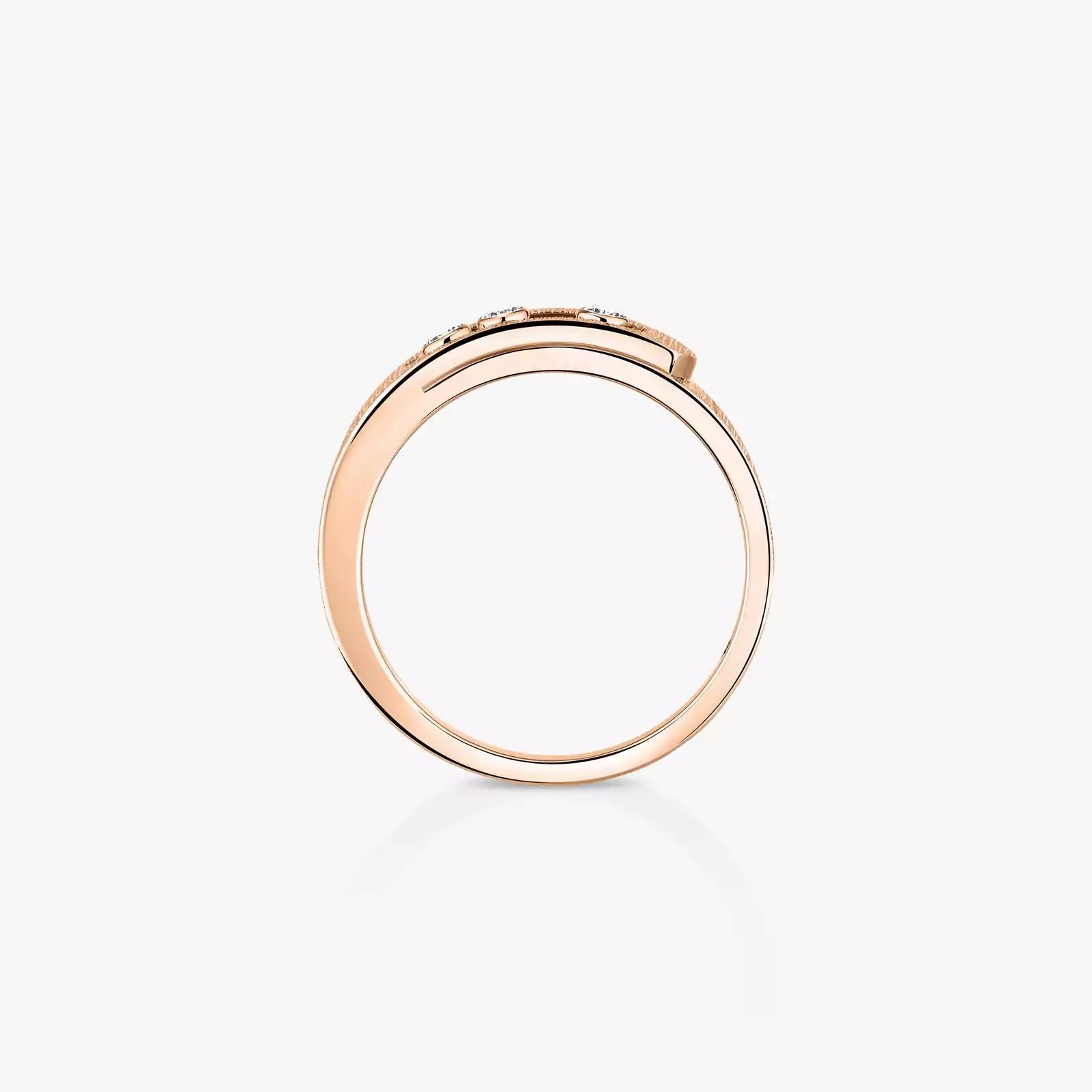 bague move noa ciselé, or rose, t 55