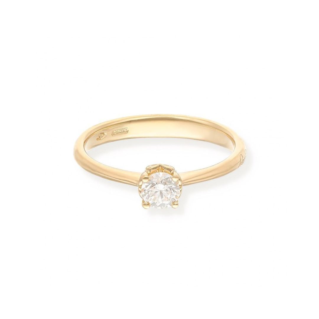 solitaire anniversary, diamant, or jaune, t 53