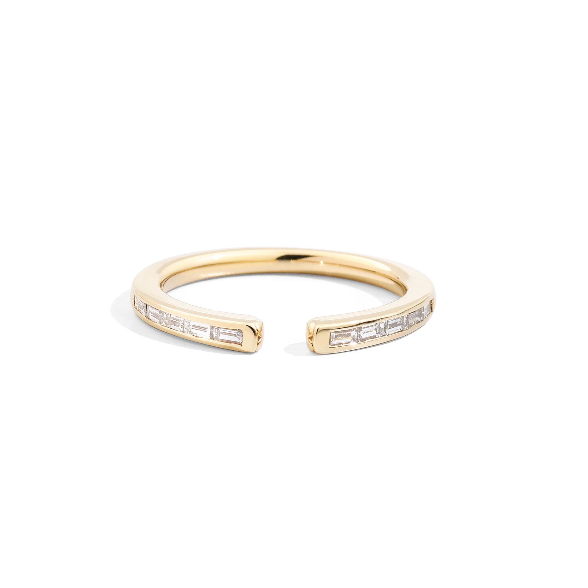 bague anniversary more, diamants baguette, or jaune, t 53