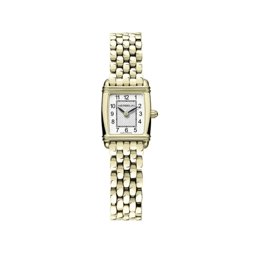 montre art déco tonneau, pvd or jaune