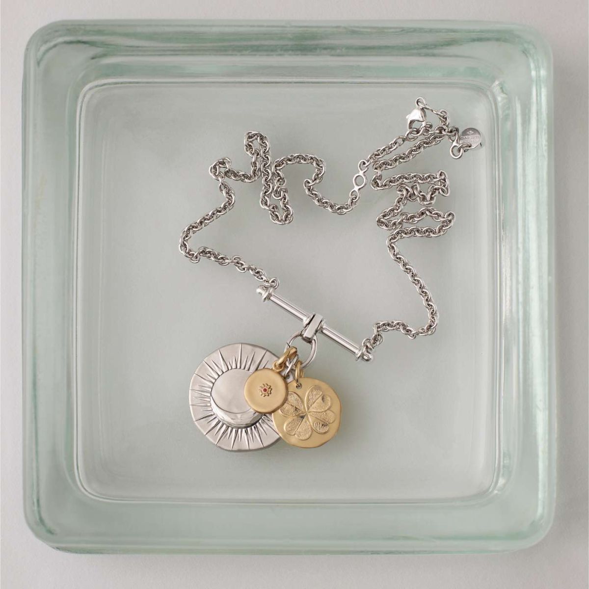 médaille le trèfle, or jaune