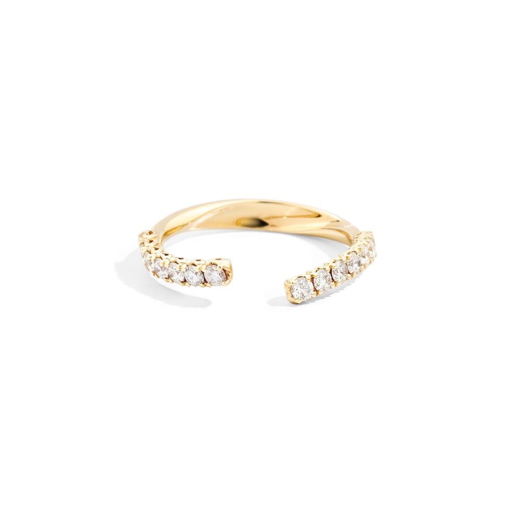 bague anniversary more, diamants, or jaune, t 53