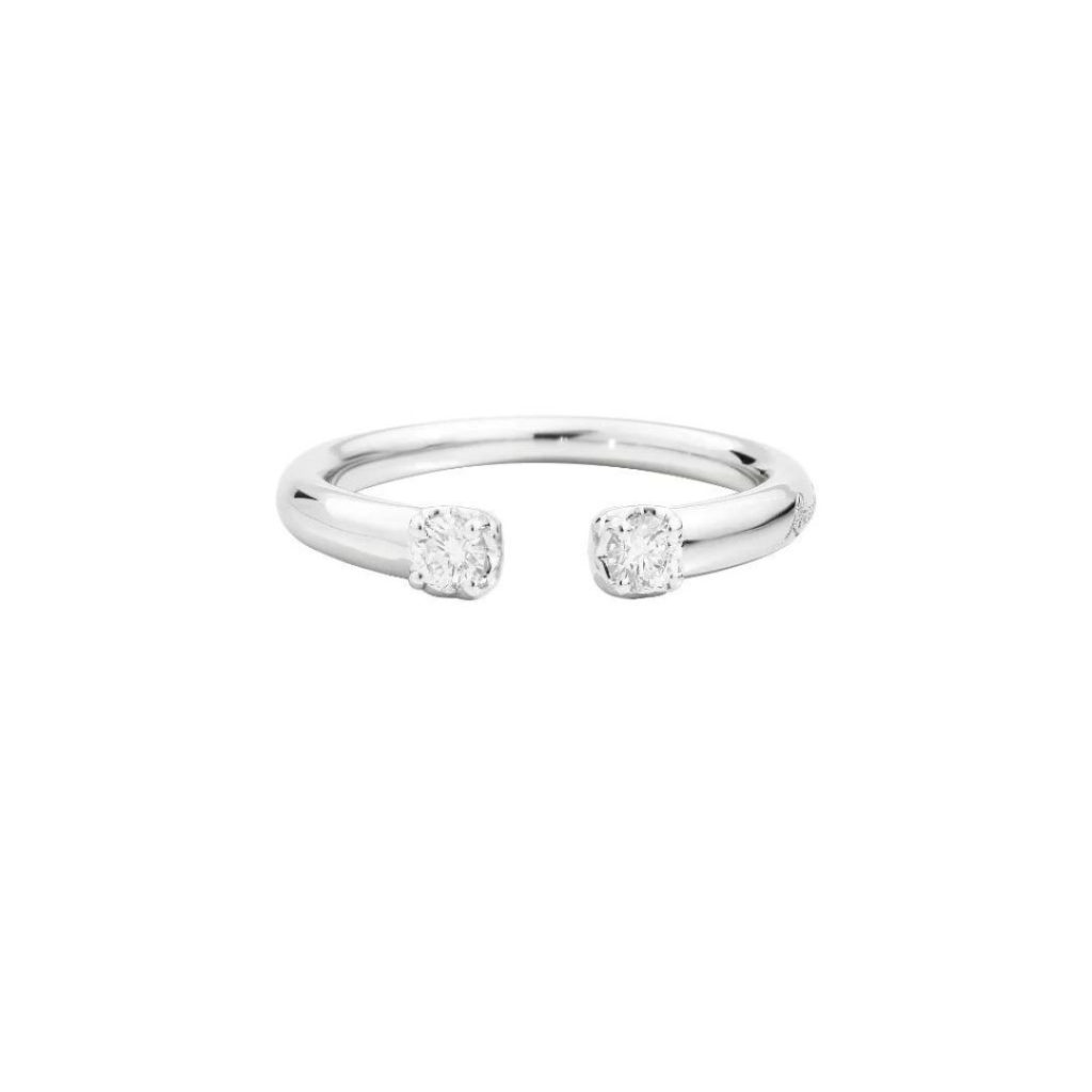 bague anniversary more, 2 diamants, or blanc, t 54