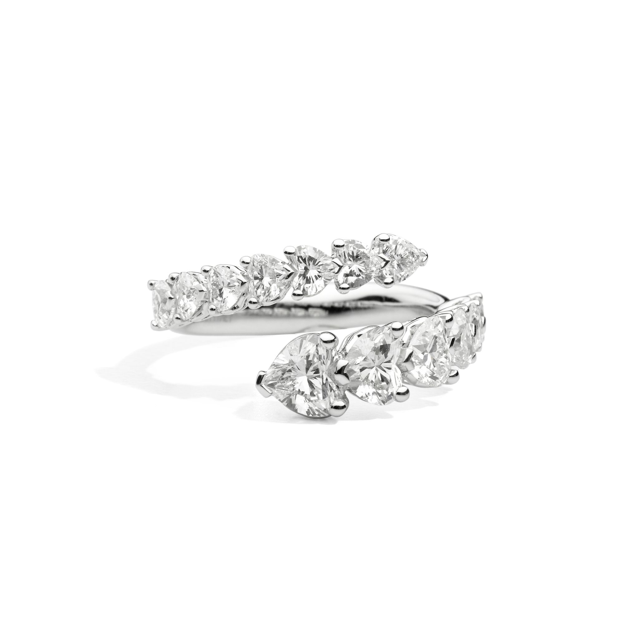 bague anniversary love, diamants, or blanc, t 54