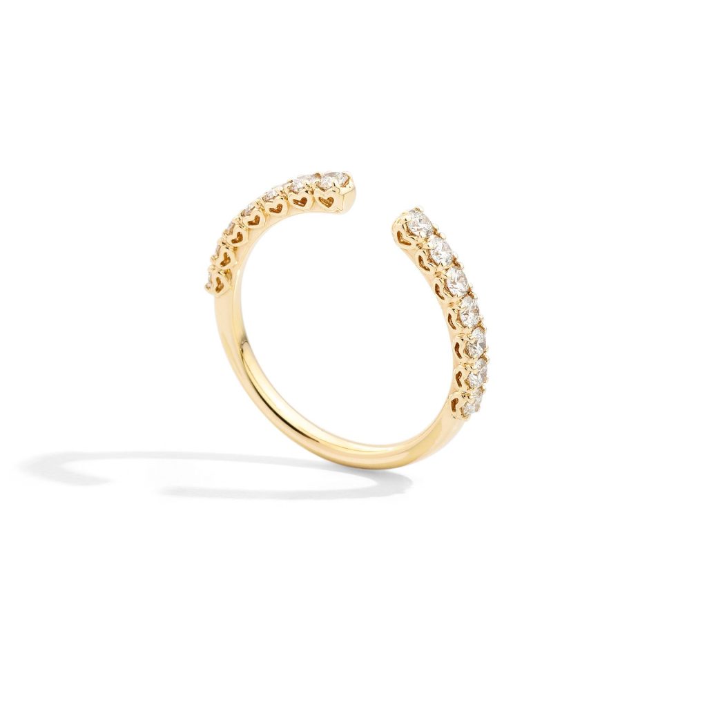bague anniversary more, diamants, or jaune, t 51
