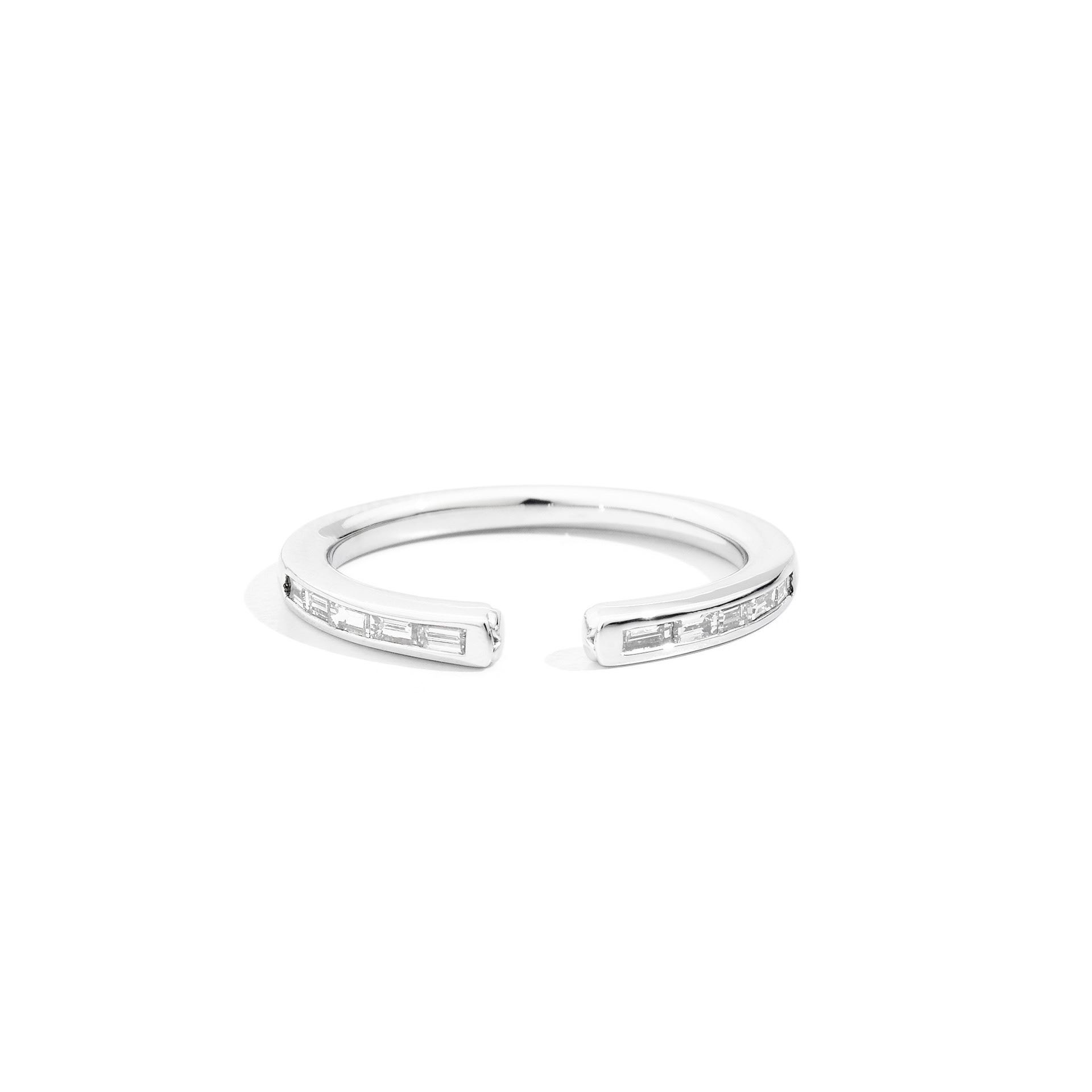 bague anniversary more, diamants baguette, or blanc, t 52