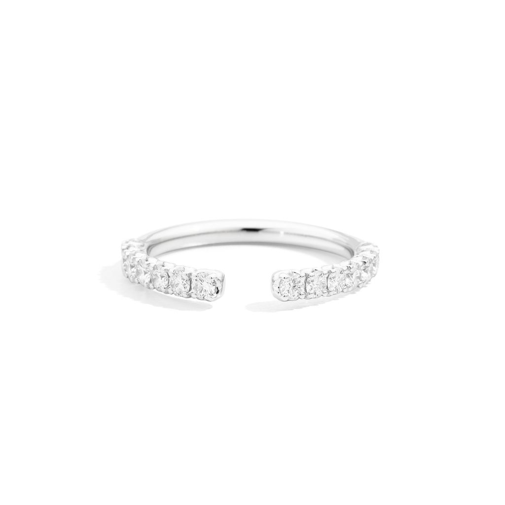 bague anniversary more diamants, or blanc, t 52