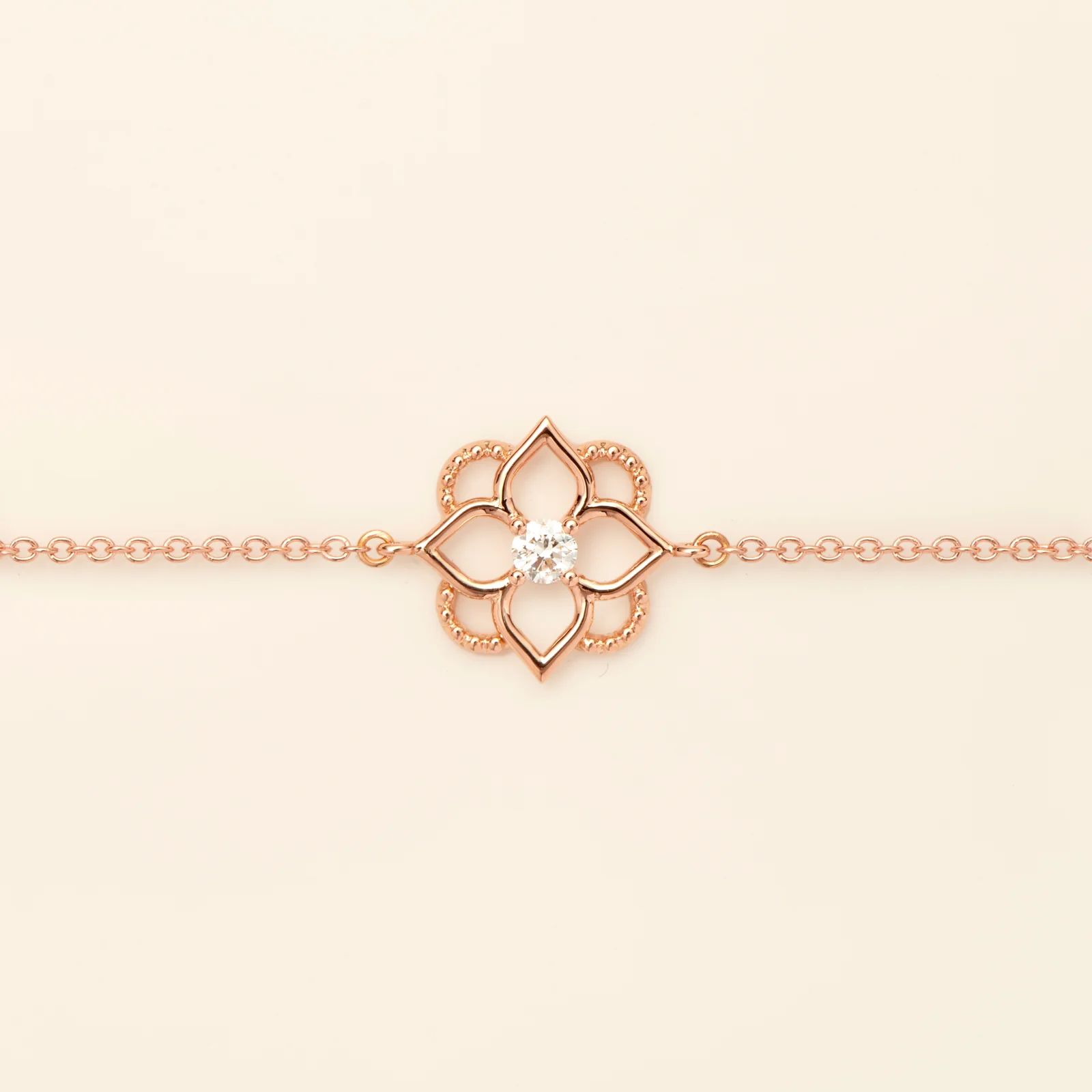 bracelet mini giardino diamant, or rose