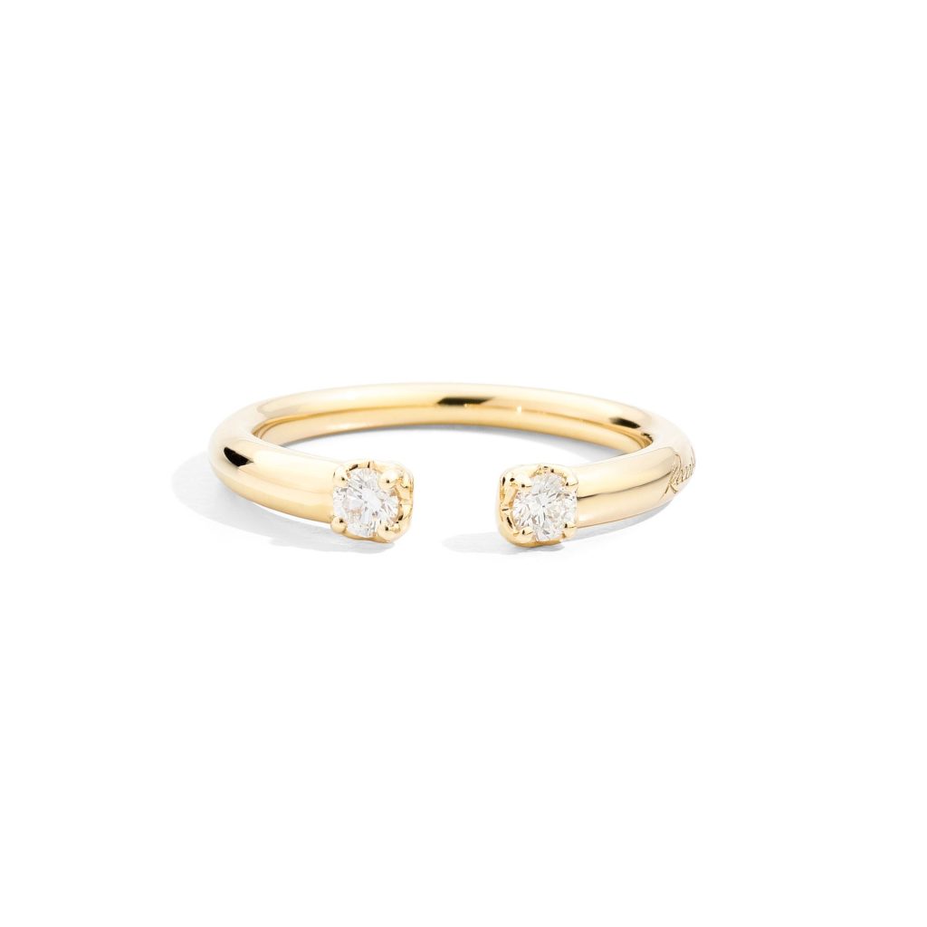 bague anniversary more diamants sur or jaune