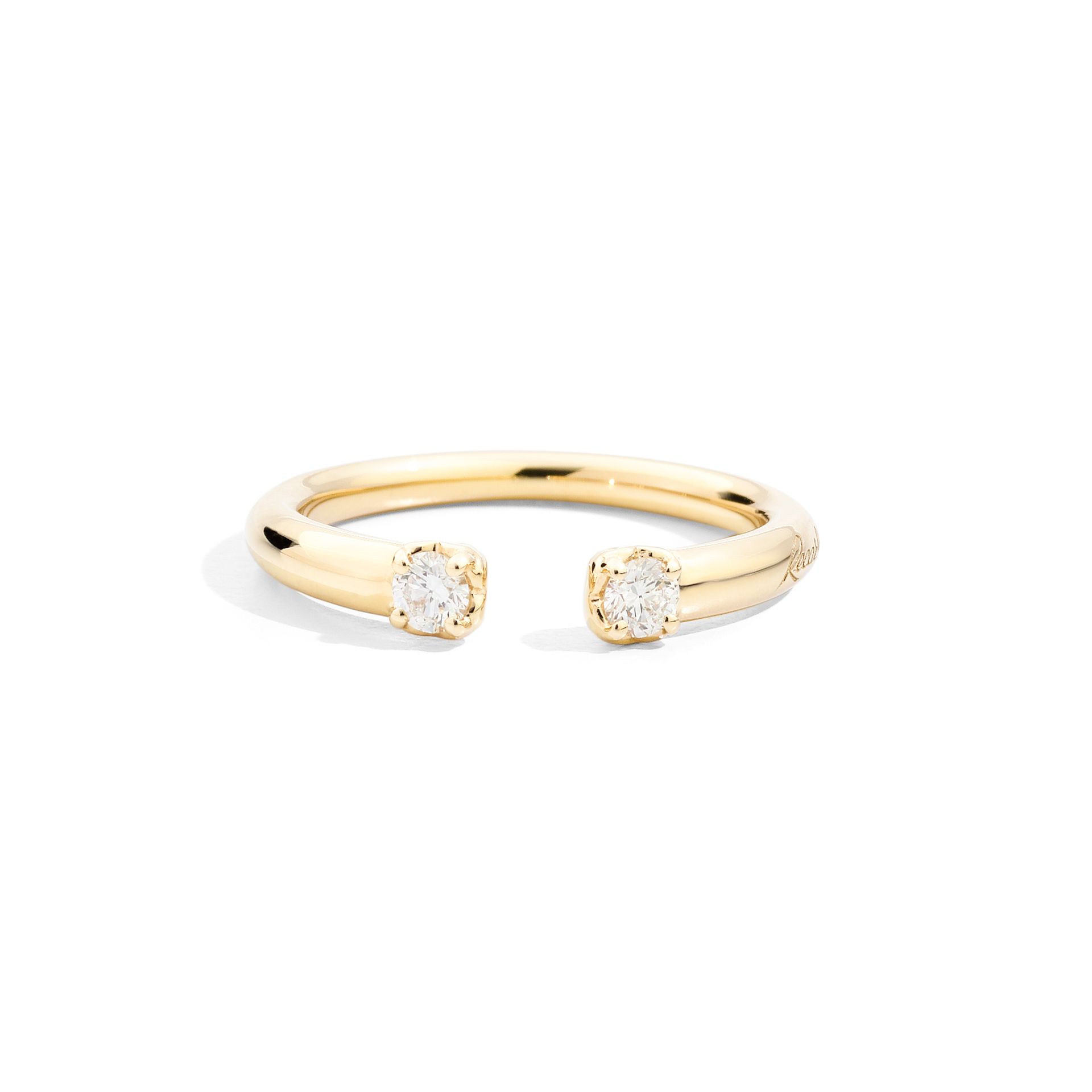 bague anniversary more diamants sur or jaune