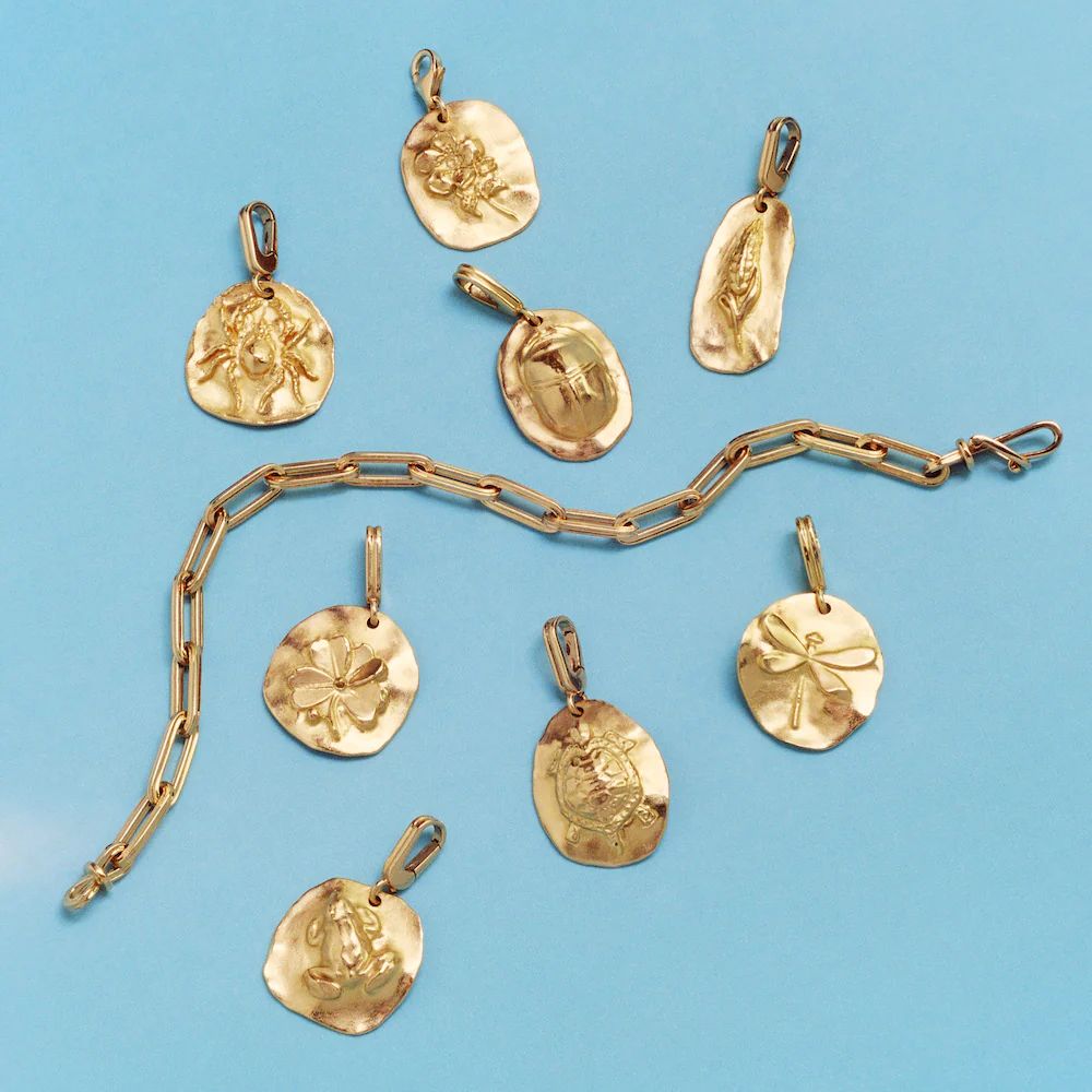 bracelet lien or, or jaune, 19cm
