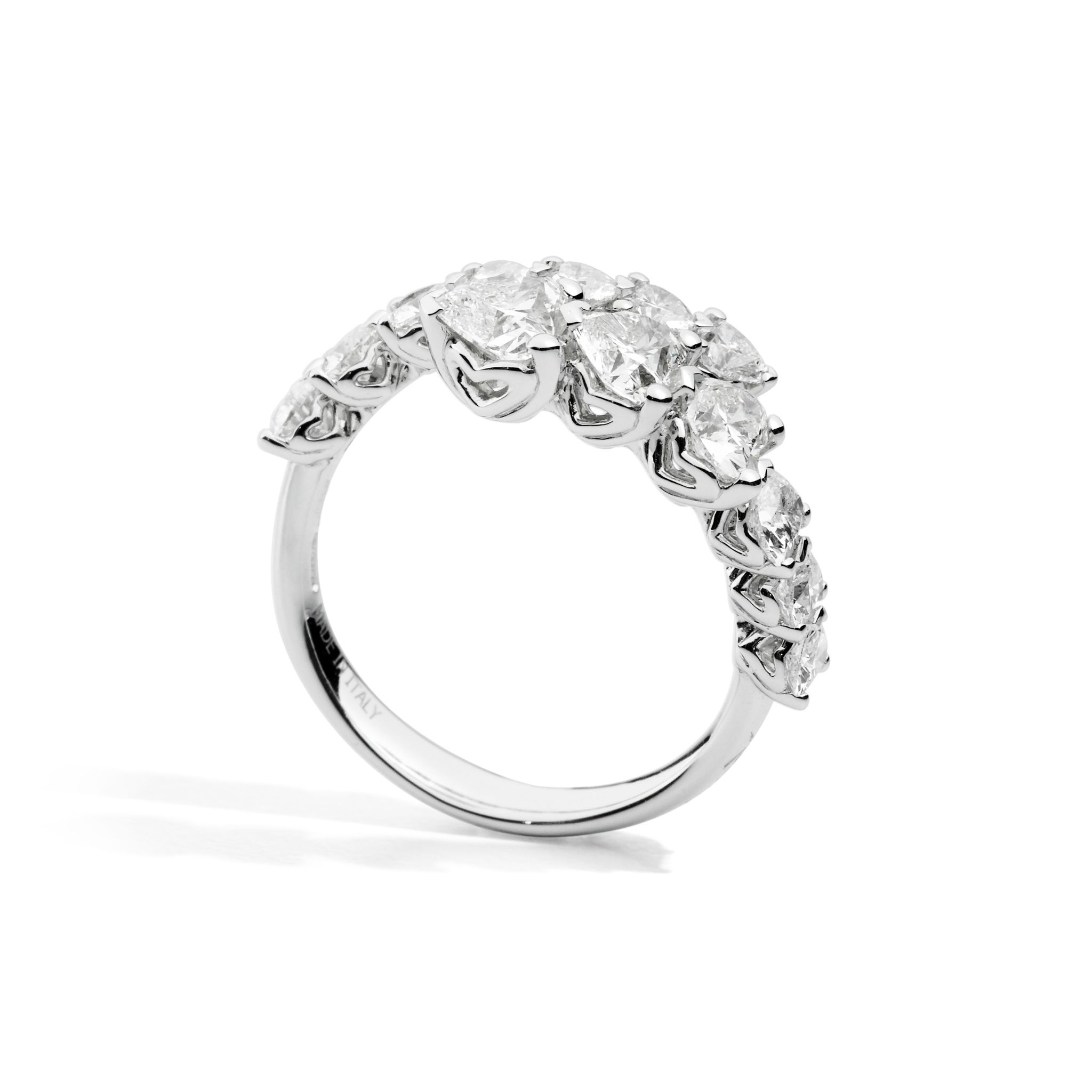 bague anniversary love, diamants, or blanc, t 54