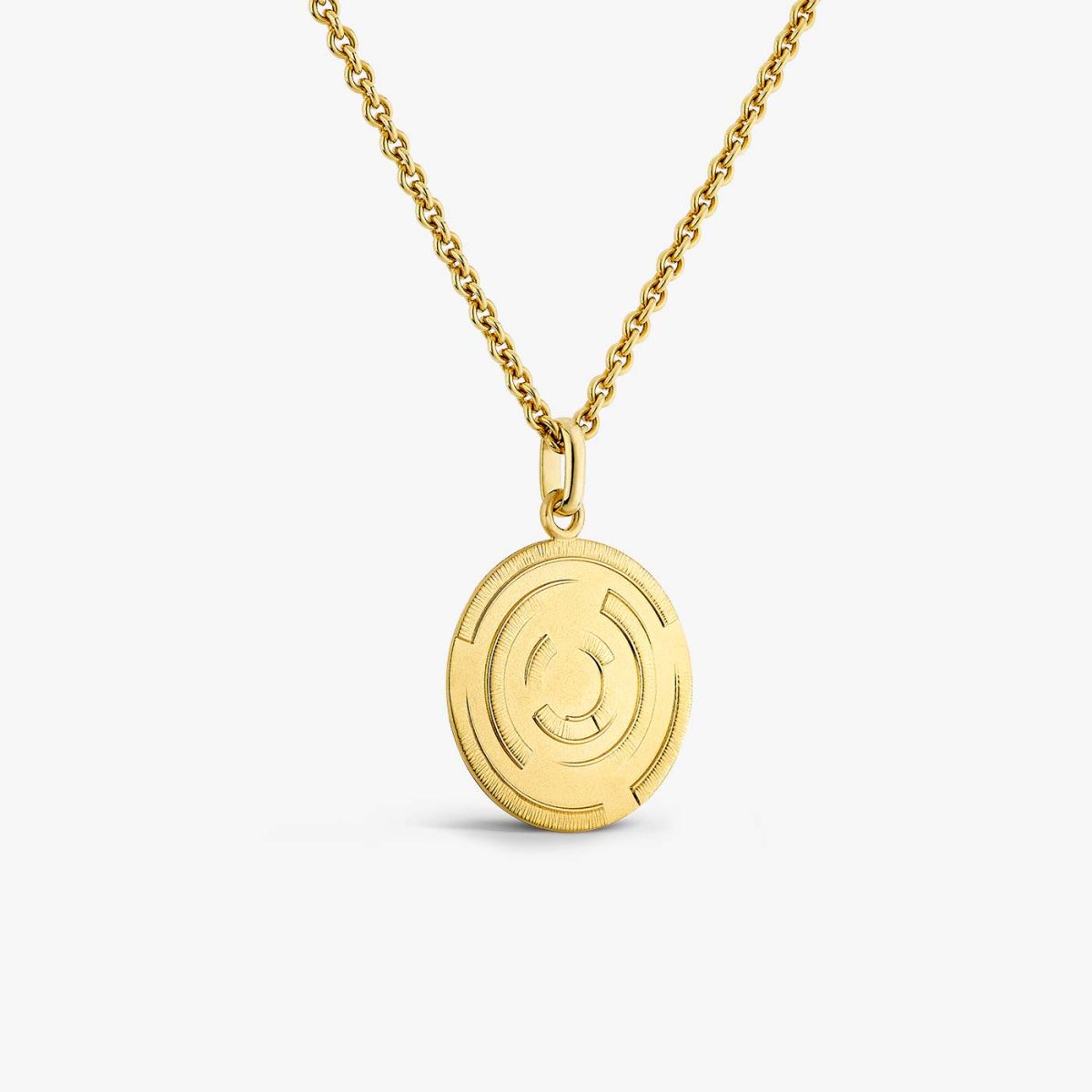 médaille labyrinthe, or jaune