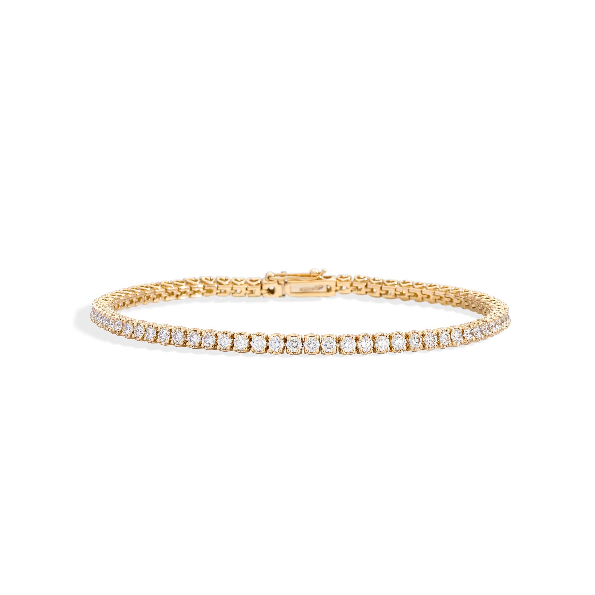 bracelet anniversary, diamants, or jaune