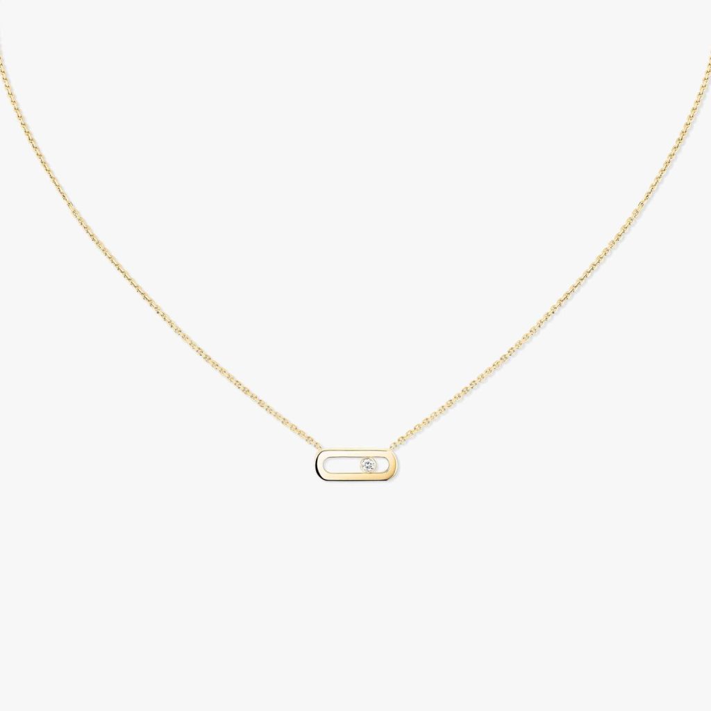 collier move uno, or jaune