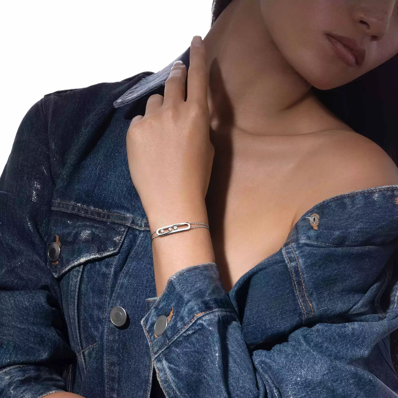 bracelet move classique or blanc
