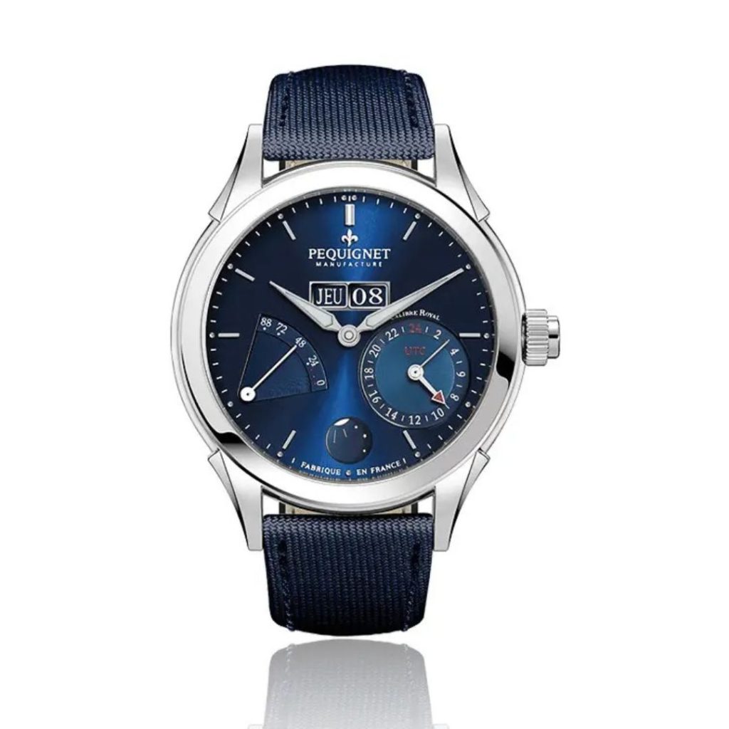 montre rue royale, cadran bleu