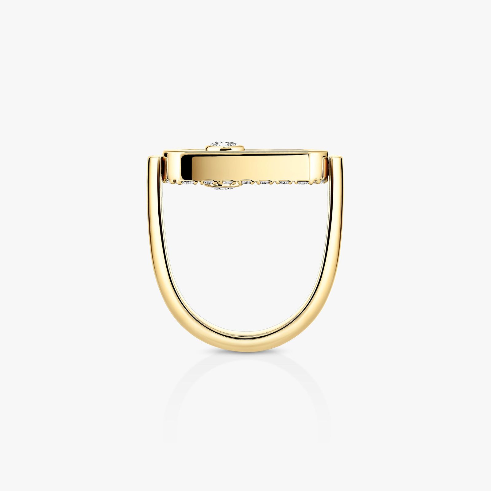 bague imperial move pavée diamants, or jaune, t 54