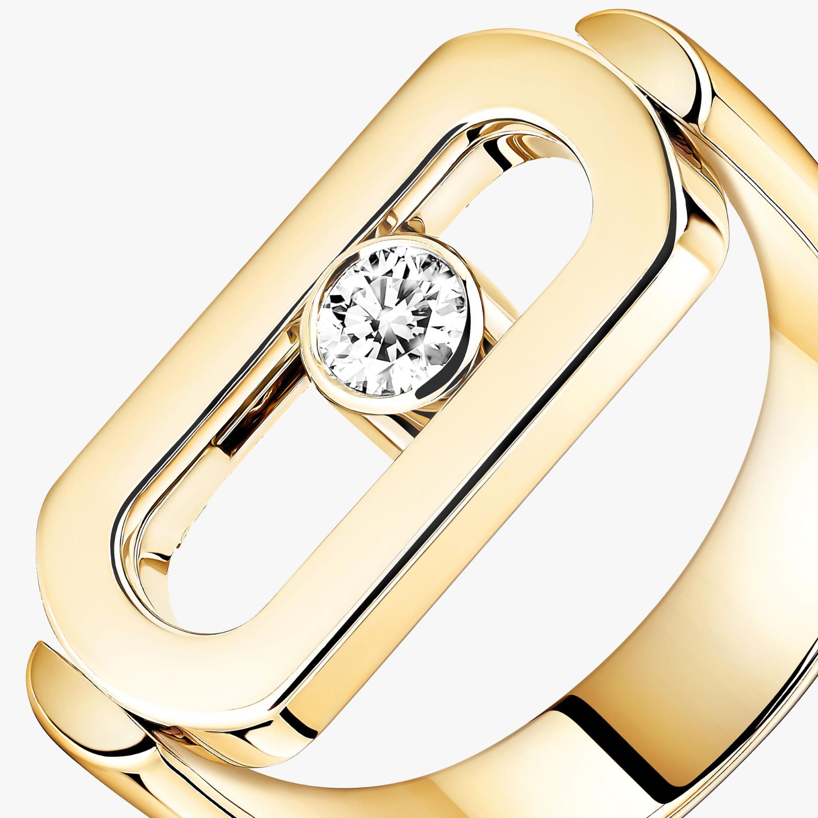 bague imperial move pavée diamants, or jaune, t 54