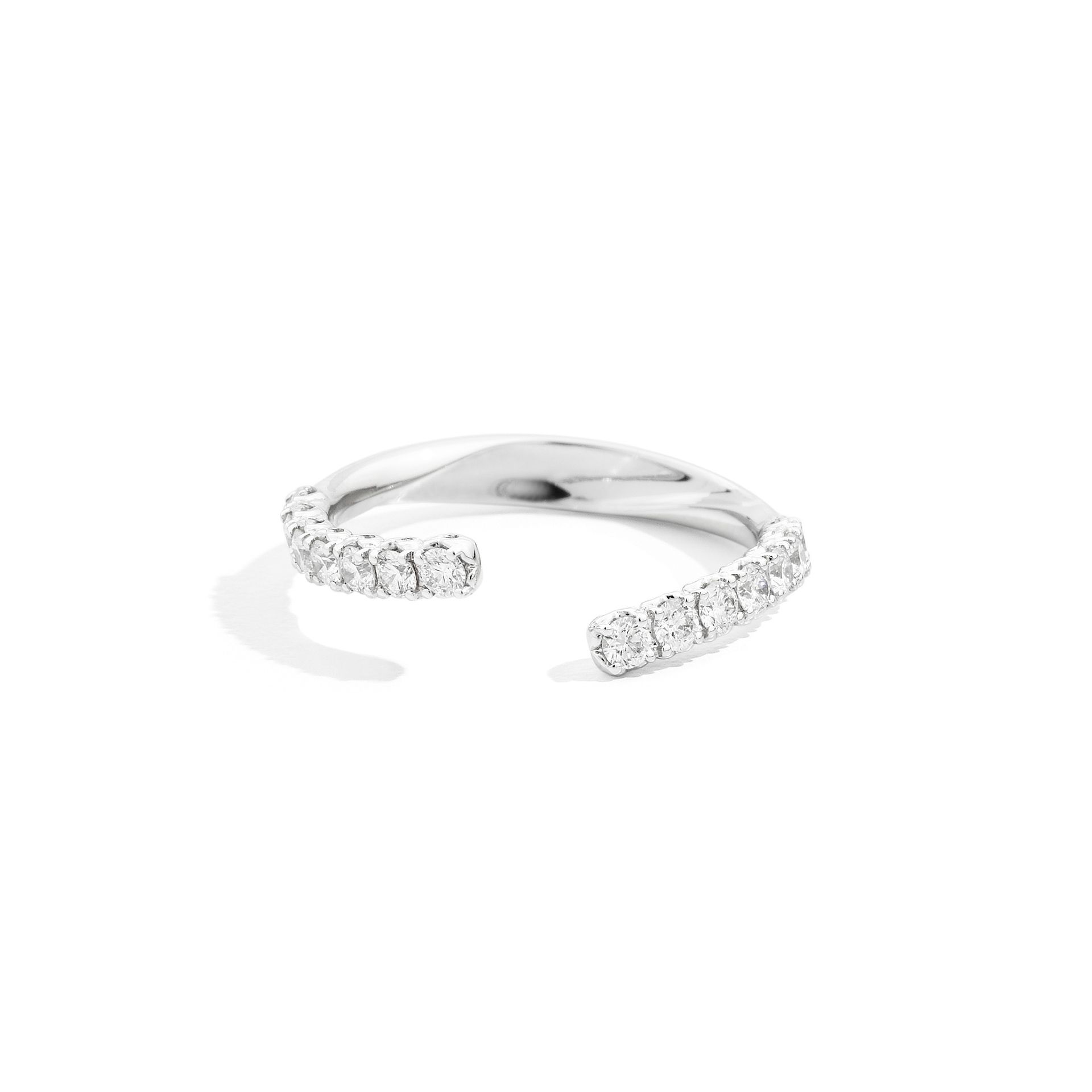 bague anniversary more, diamants, or blanc, t 50