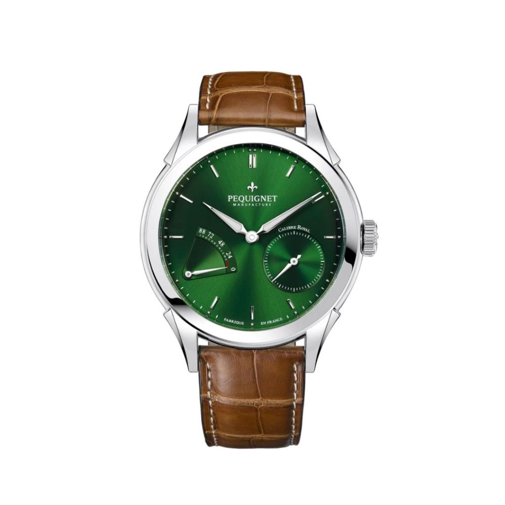 montre royale origine, cadran vert