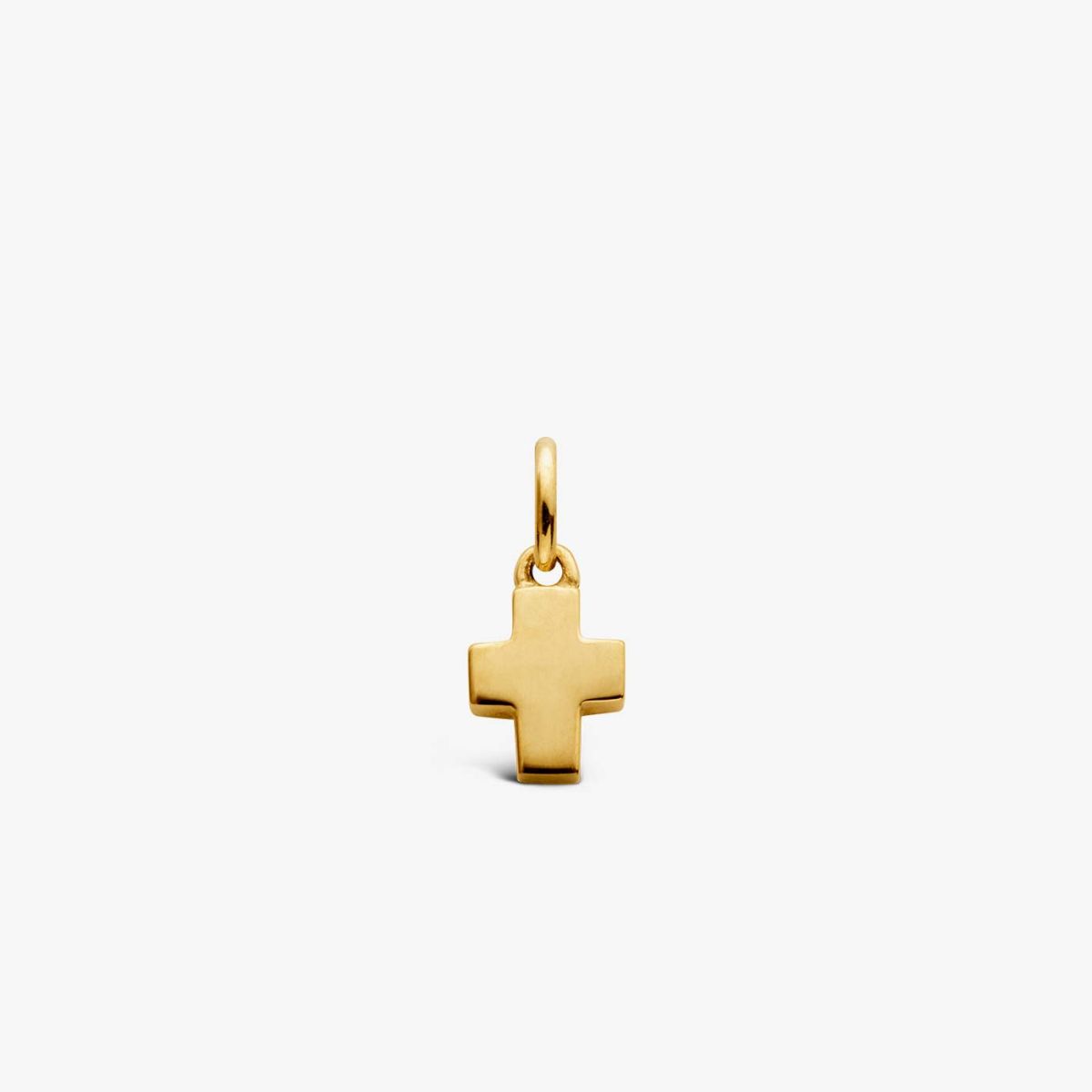 pendentif croix foi, or jaune