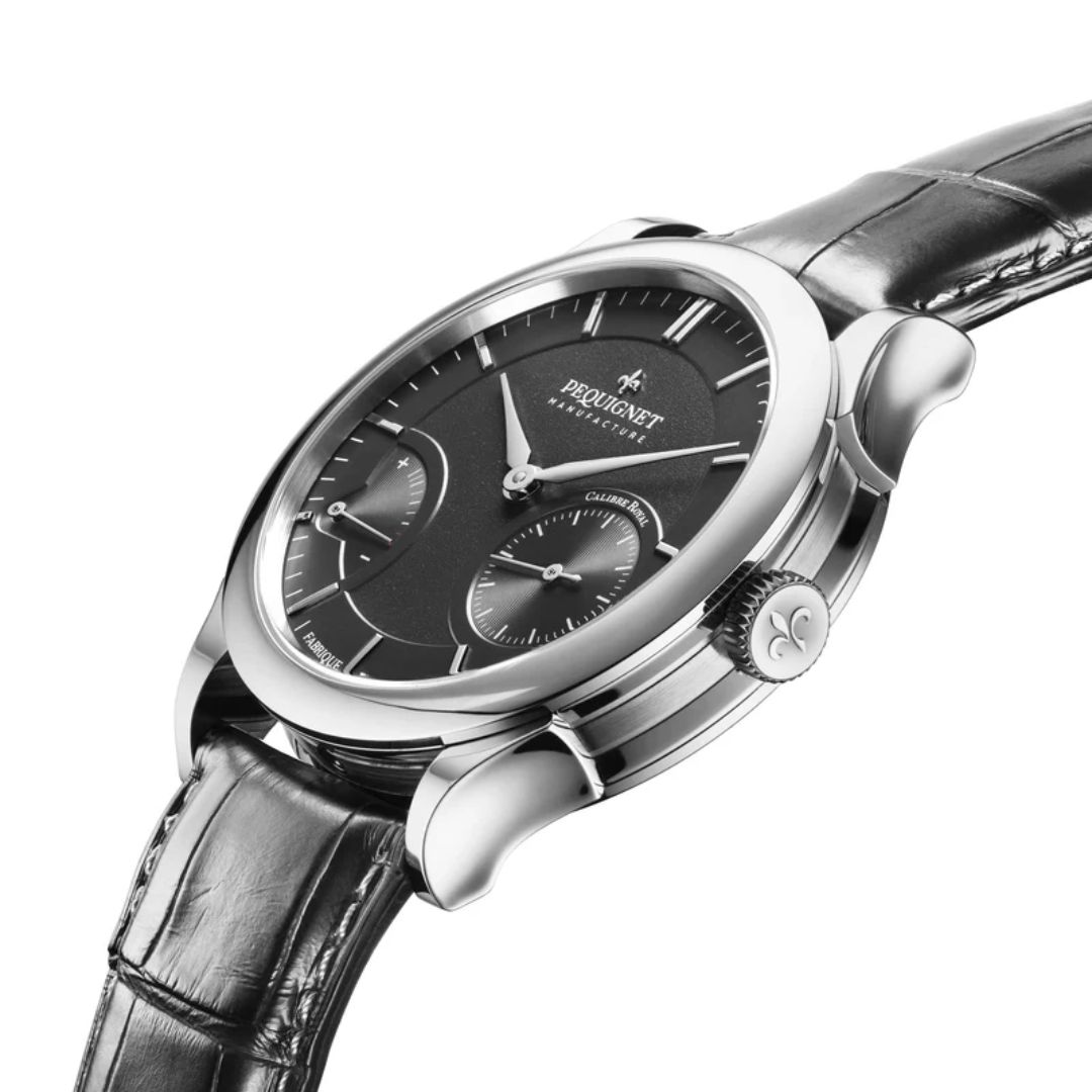 montre royale paris, cadran noir